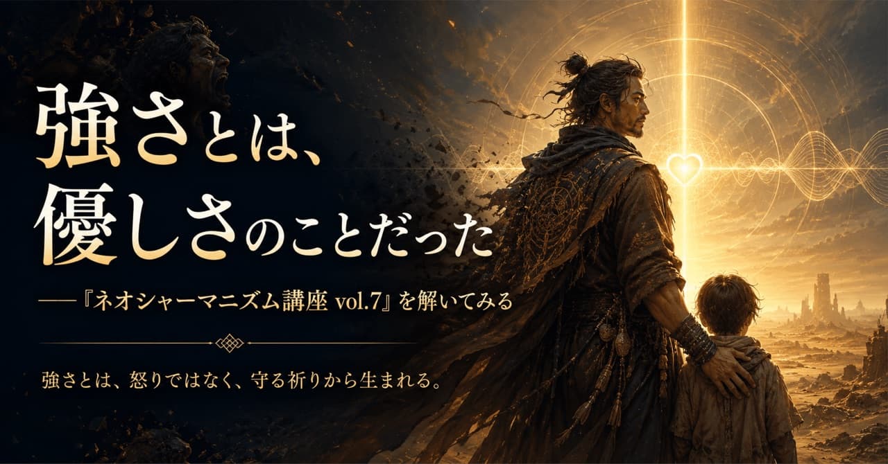 強さとは、優しさのことだった ──「ネオシャーマニズム講座 vol.7」を解いてみる