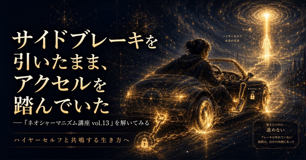 サイドブレーキを引いたまま、アクセルを踏んでいた ──「ネオシャーマニズム講座 vol.13」を解いてみる
